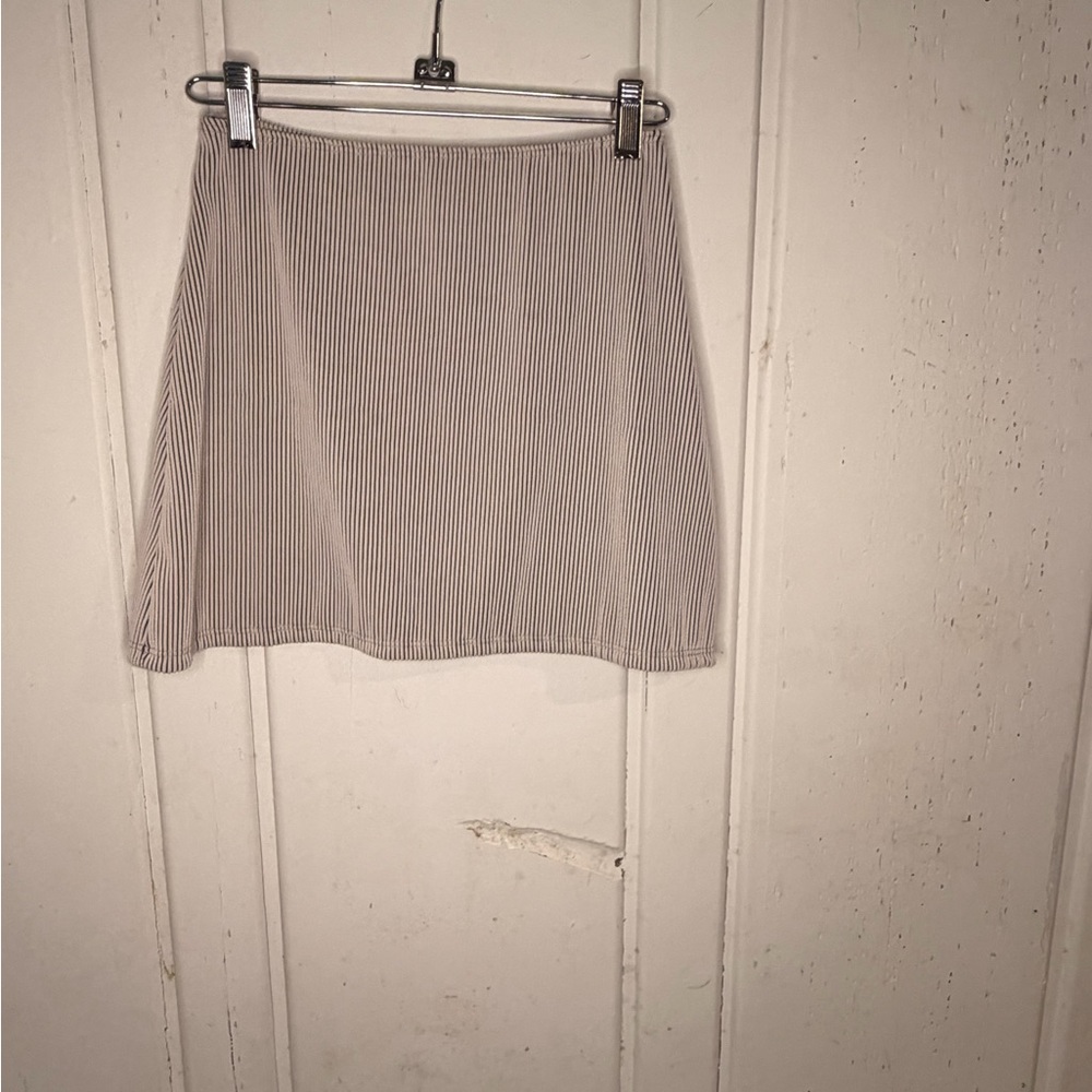 Striped Gray Women's Skirt